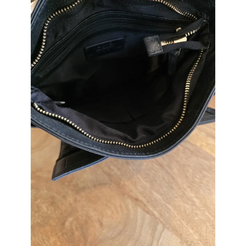 Rachel Roy Purse Genuine Leather Crossbody Black Shoulder Bag Medium